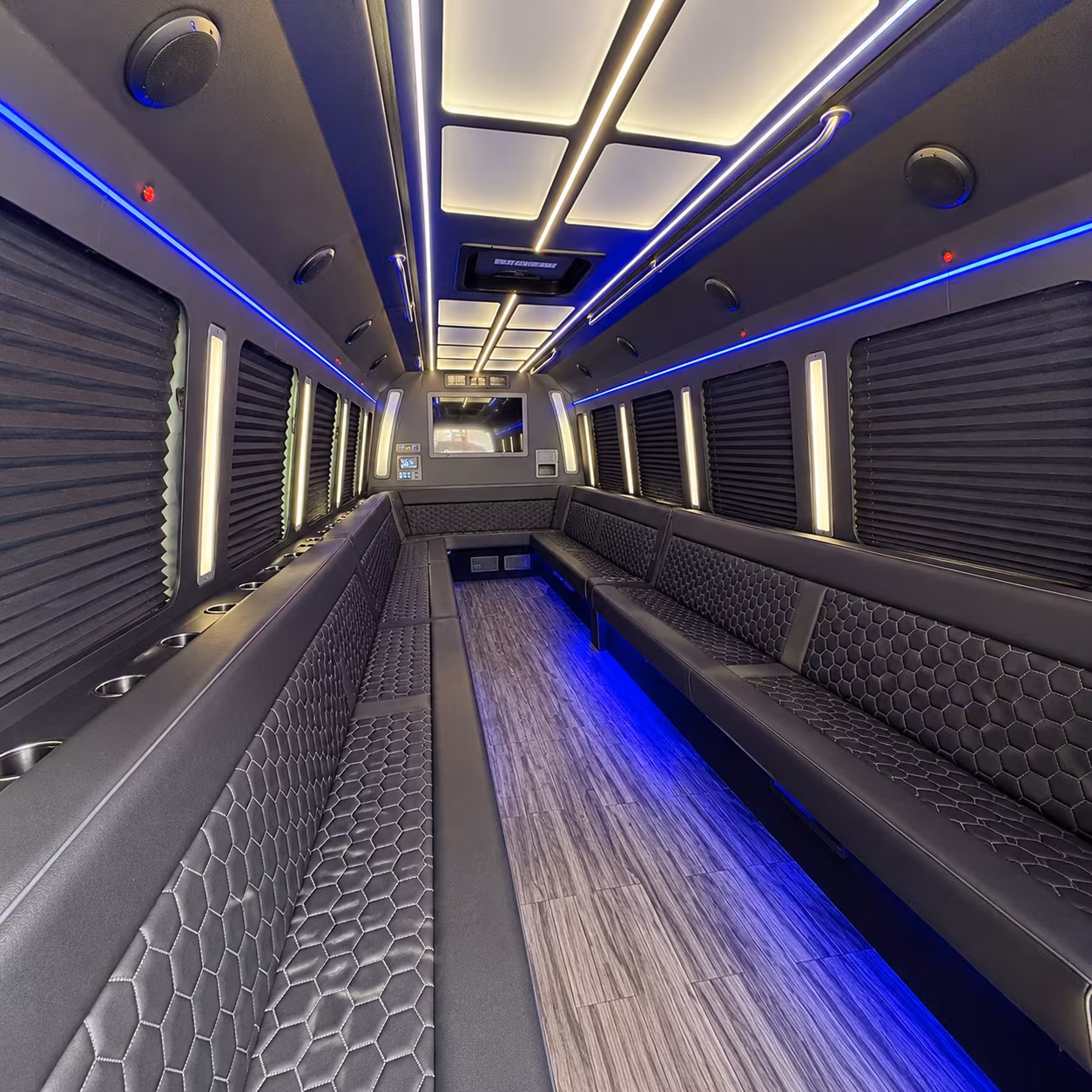 santa clarita 30 passenger party bus interior