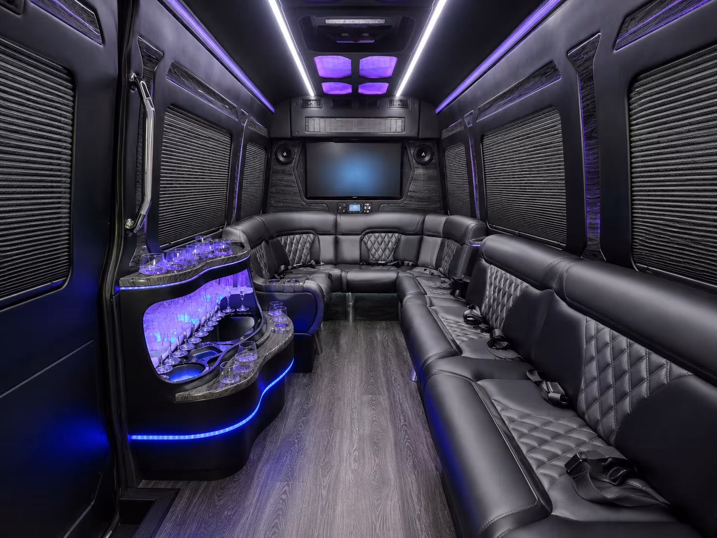 santa clarita concert transportation onboard seating