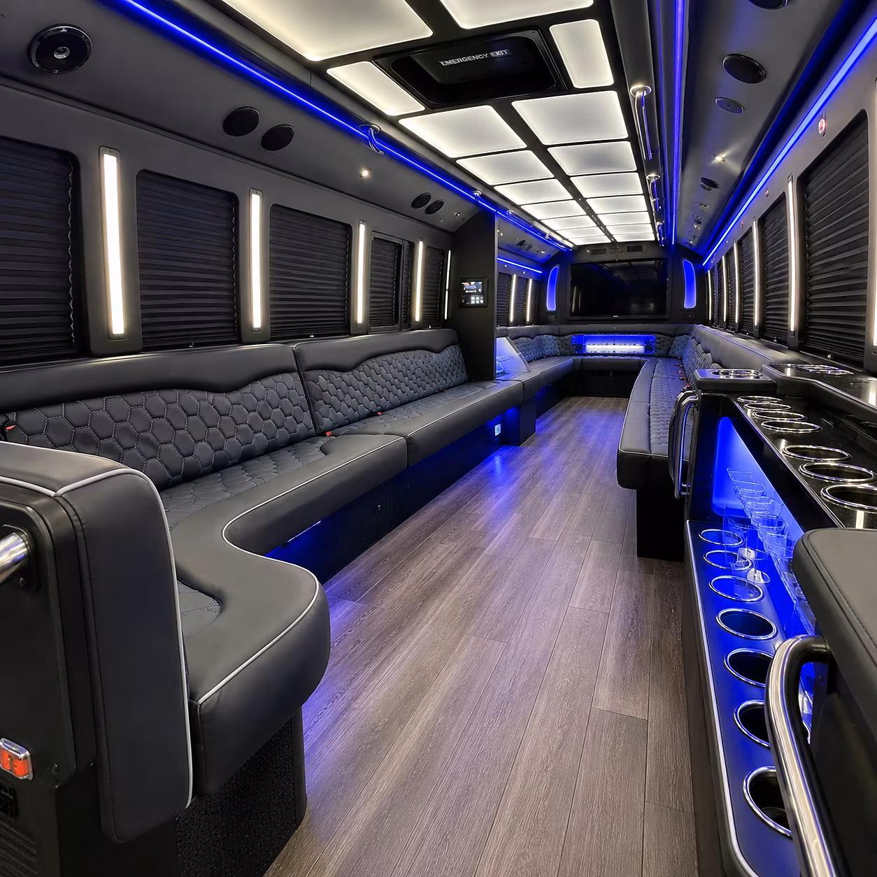 santa clarita holiday party bus rental