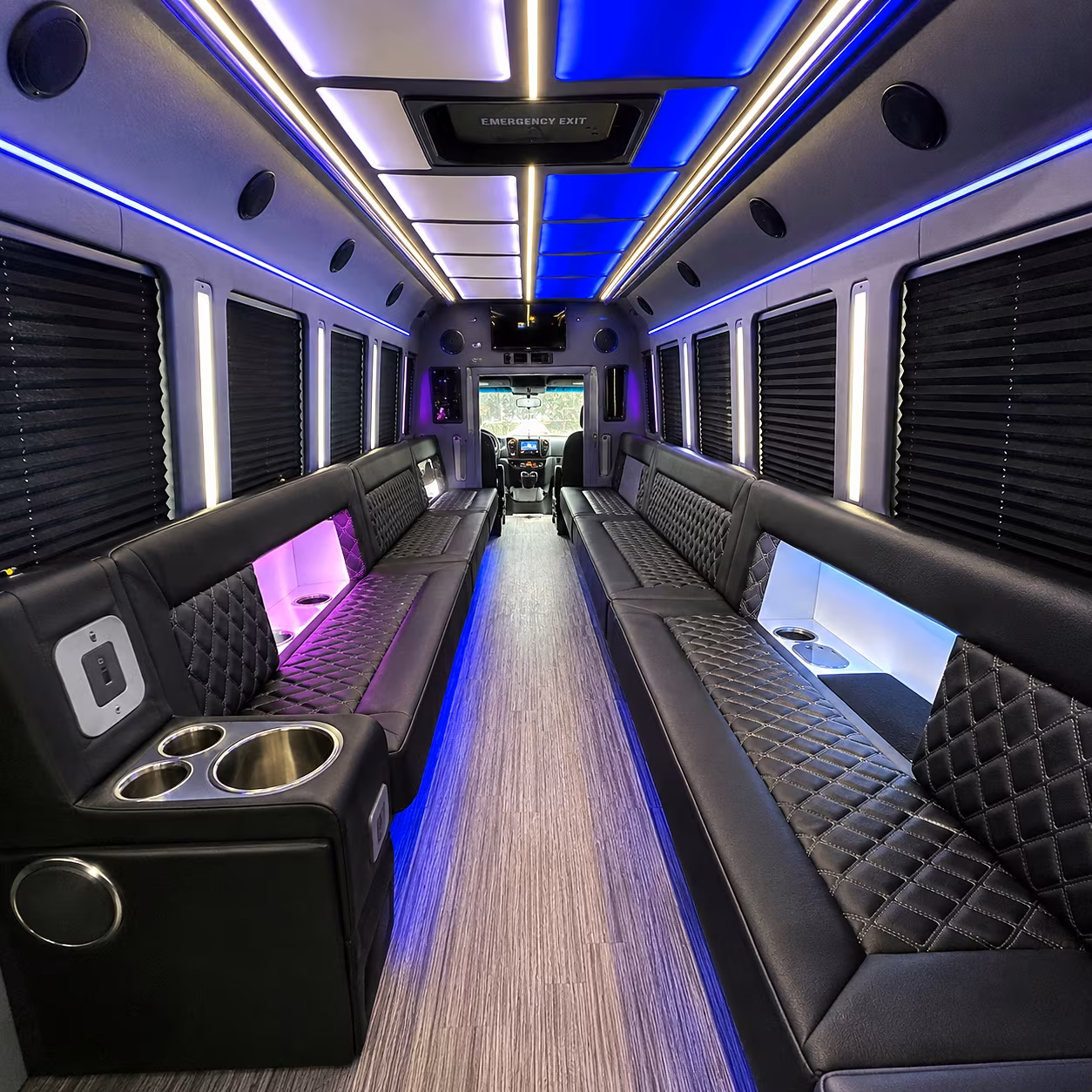 santa clarita party bus rentals inside