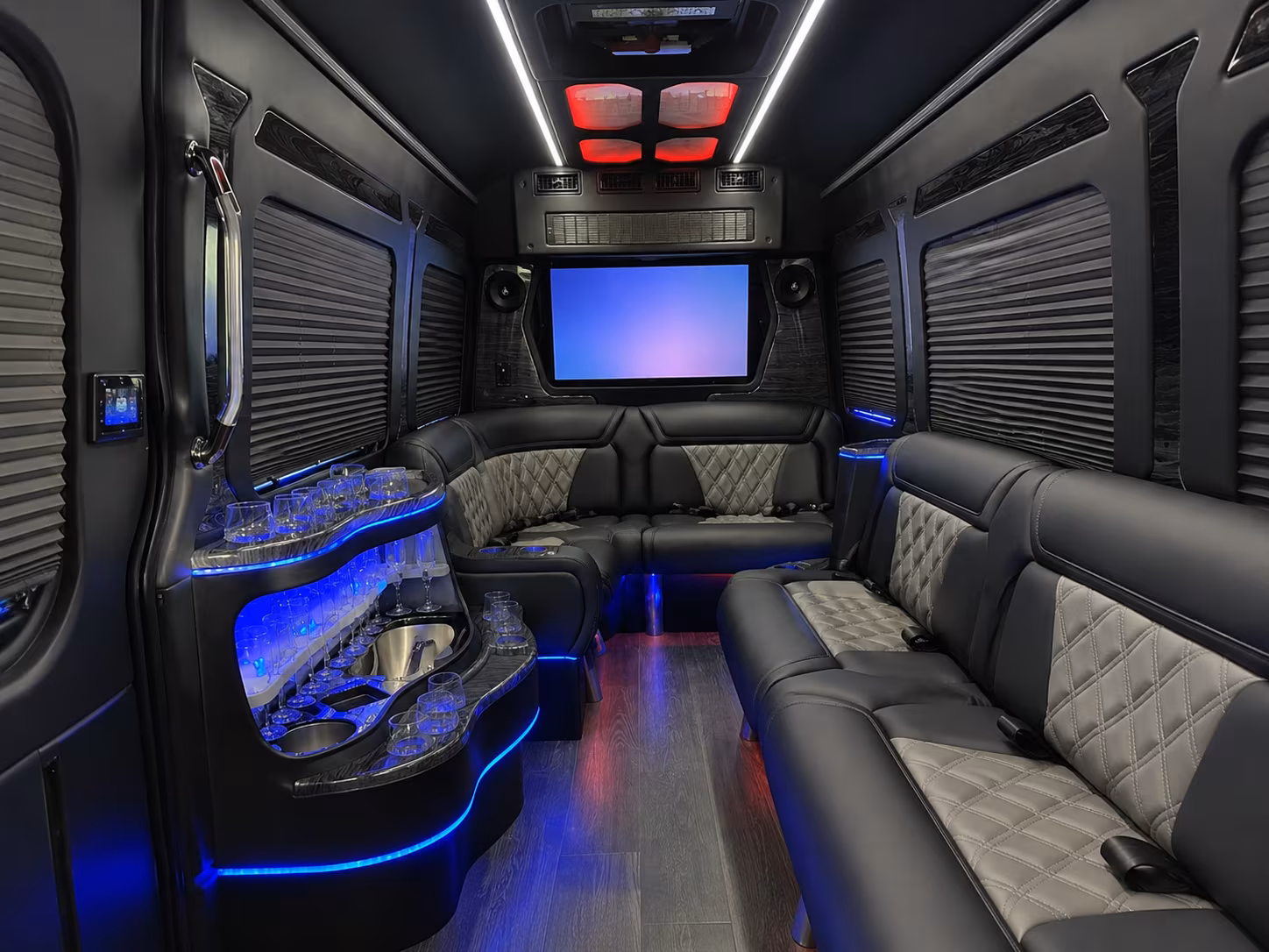 santa clarita private event transportation onboard seating