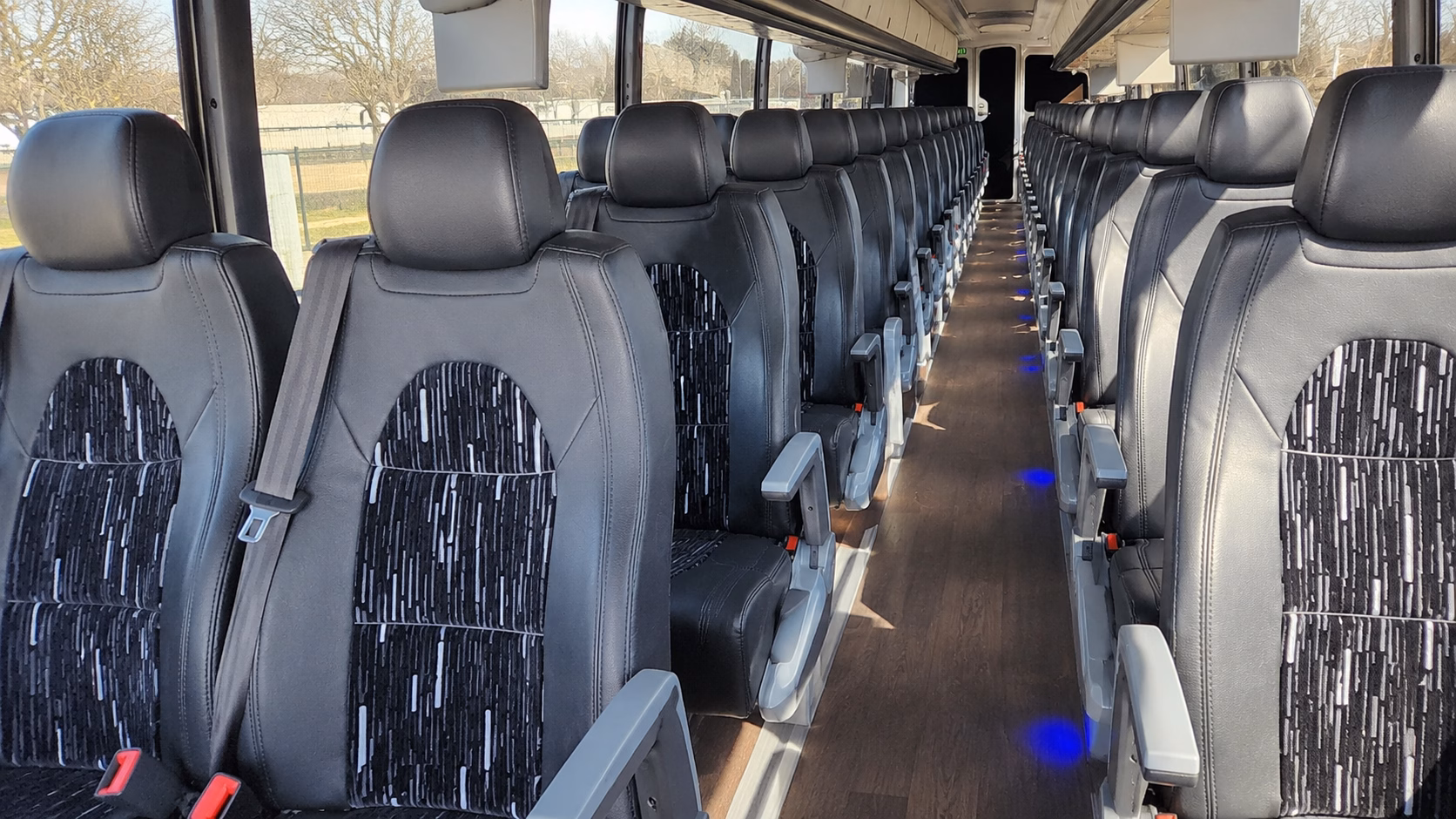 santa clarita sporting event transportation onboard seating