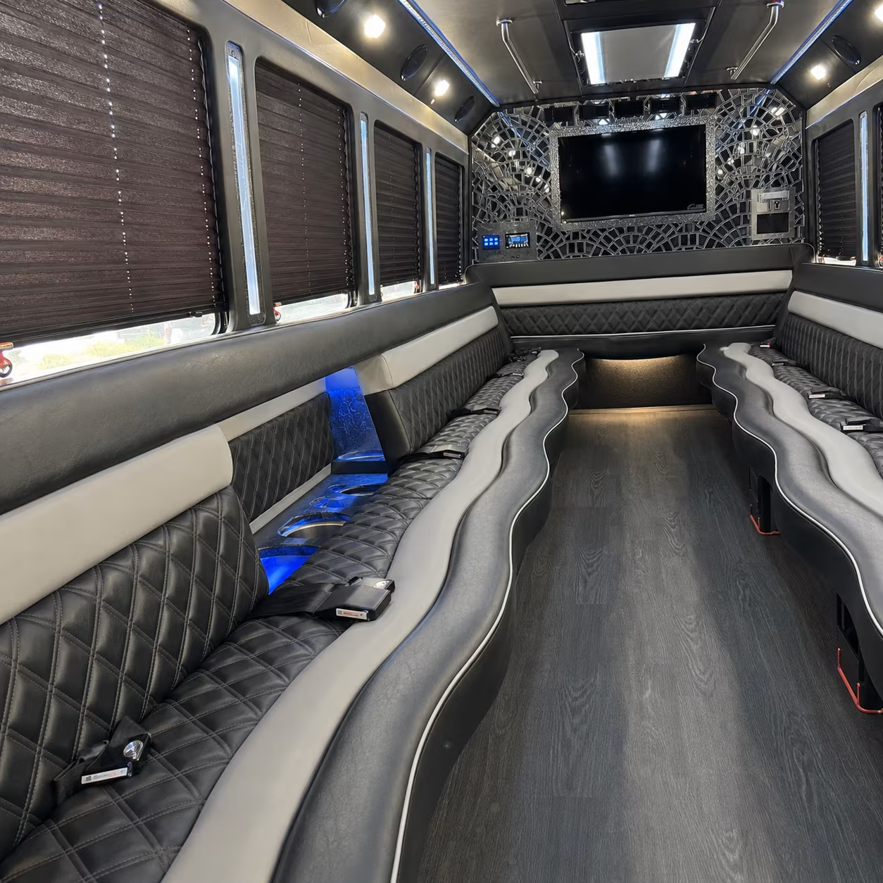 santa clarita wedding party bus rental